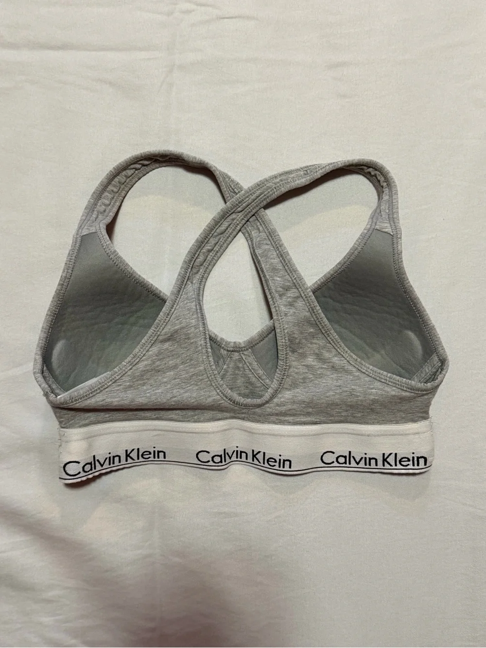 Calvin Klein Modern Cotton Padded Bralette Grey Cotton Modal Extra Small XS - Picture 4 of 8